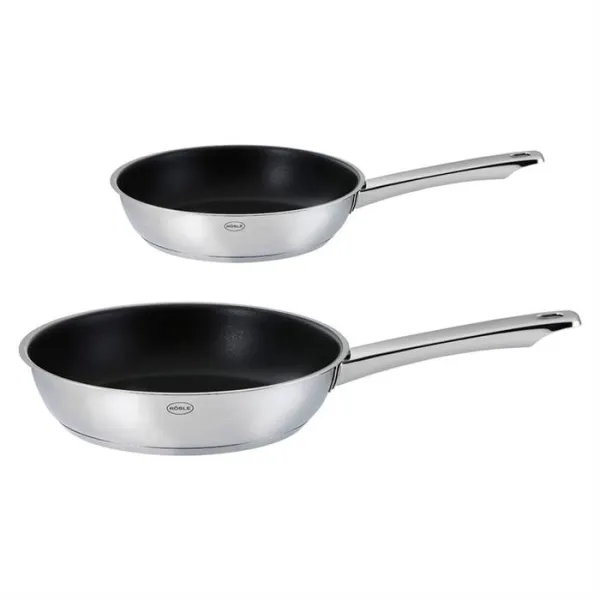Rösle Moments stekpanneset 20 + 28 cm - Non-stick/rostfritt stål